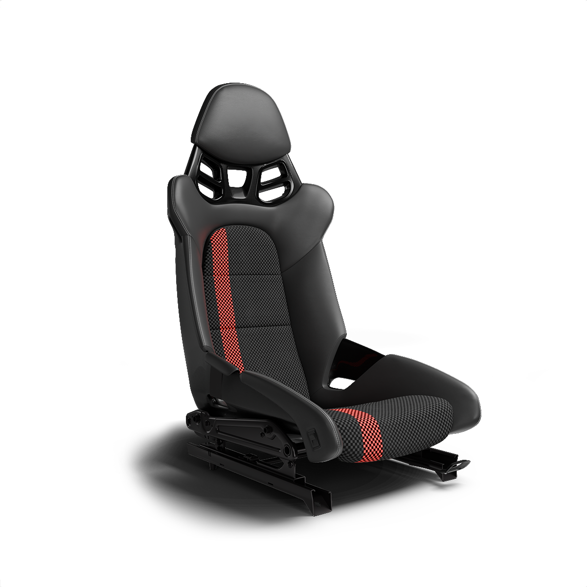Carbon Fiber Bucket Seat Single Side Two Tone Weave