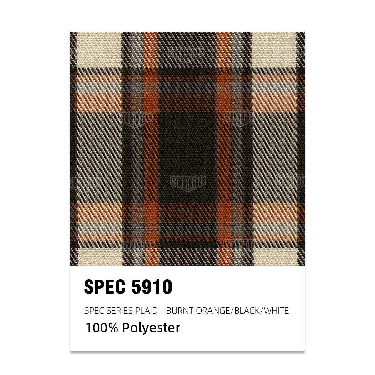 SPEC Series Plaid Fabric - Burnt Orange