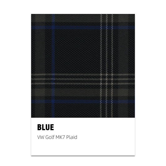 Golf MK7 Clark Plaid Tartan Fabric - Blue