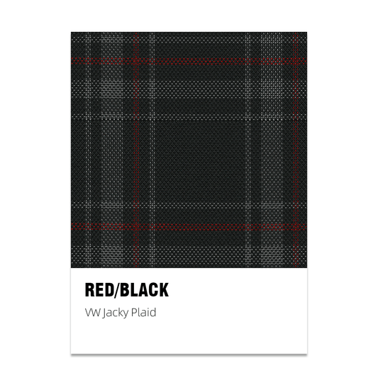 Jacky Plaid Fabric - Red