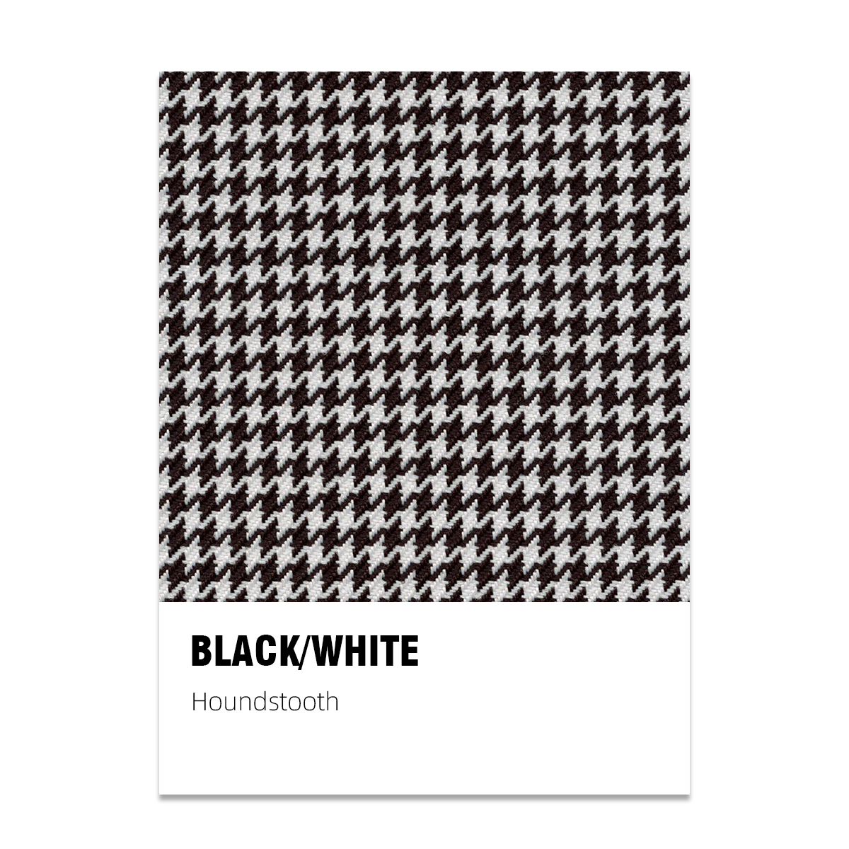 Houndstooth Seat Fabric - Black & White