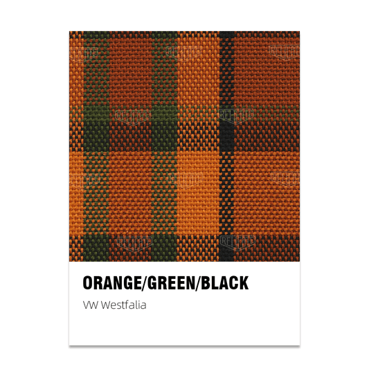 Westfalia Plaid Fabric - Orange