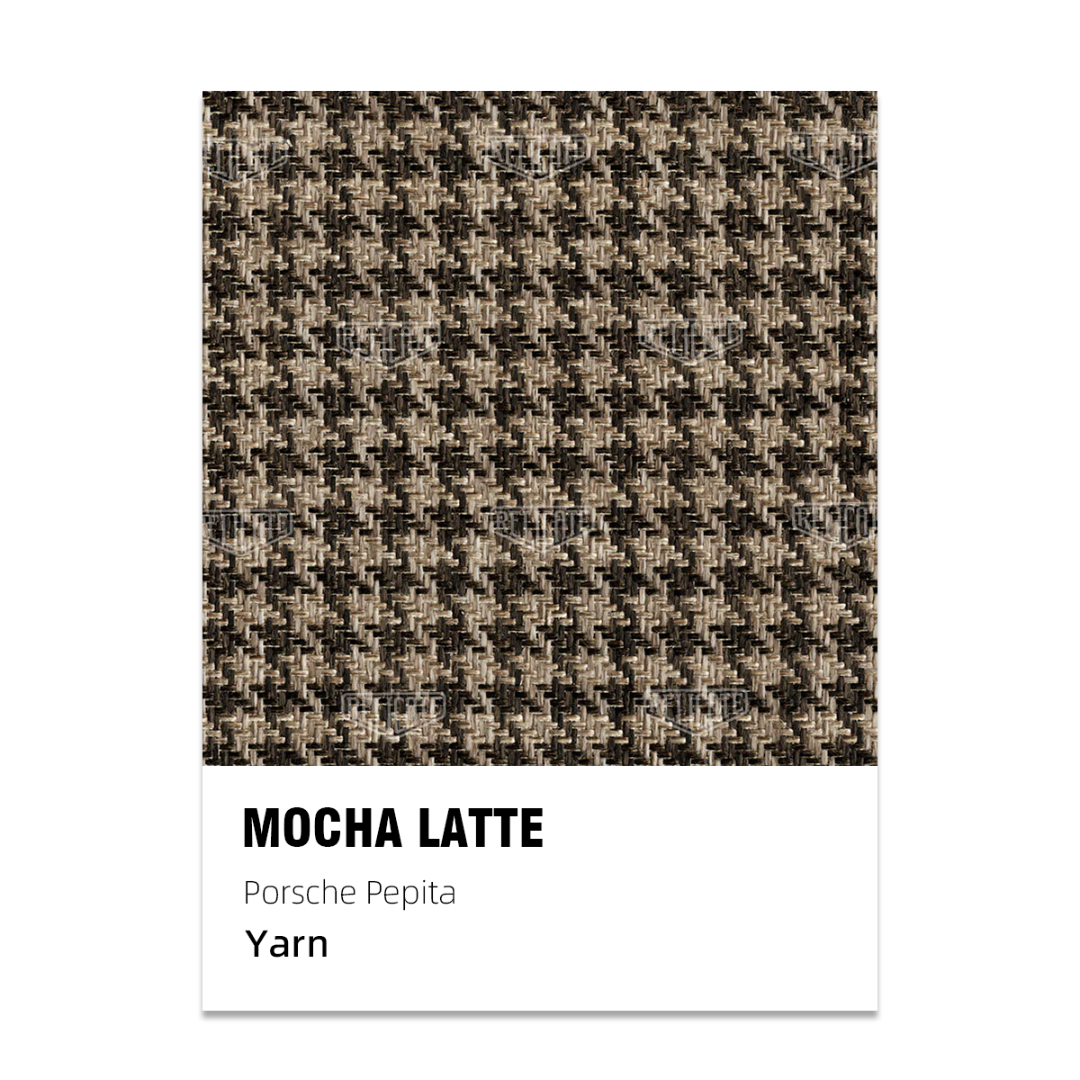 Moderna Pepita Seat Fabric - Mocha Latte