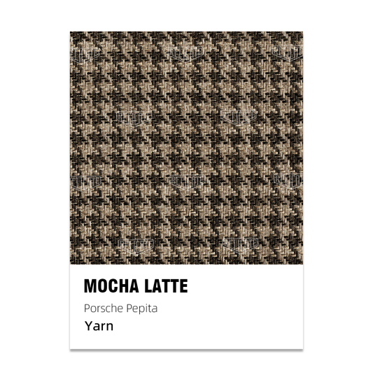 Moderna Pepita Seat Fabric - Mocha Latte