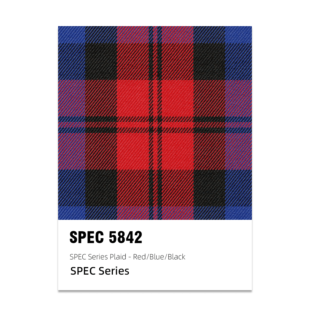 SPEC Series Plaid Fabric - Red / Blue / Black