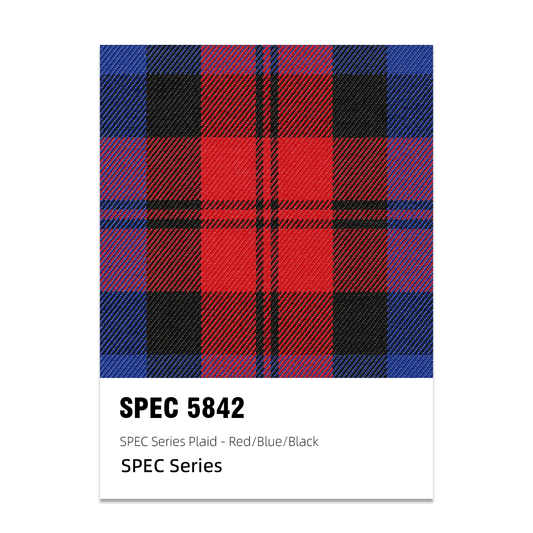 SPEC Series Plaid Fabric - Red / Blue / Black