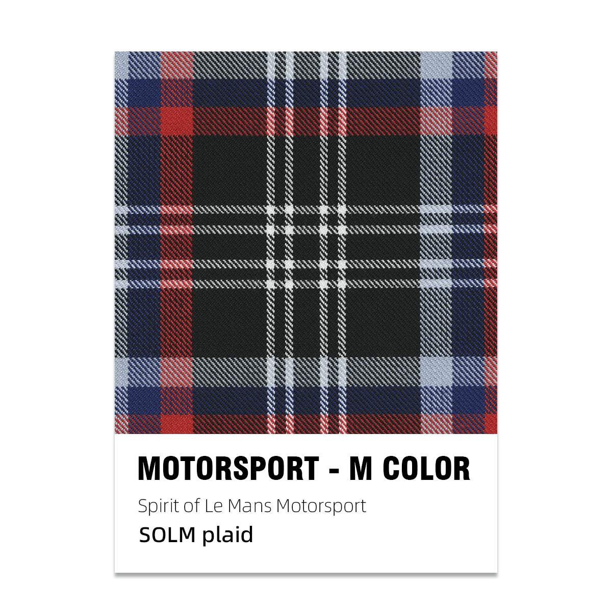 Spirit of Le Mans Plaid Fabric - Motorsport - M Color