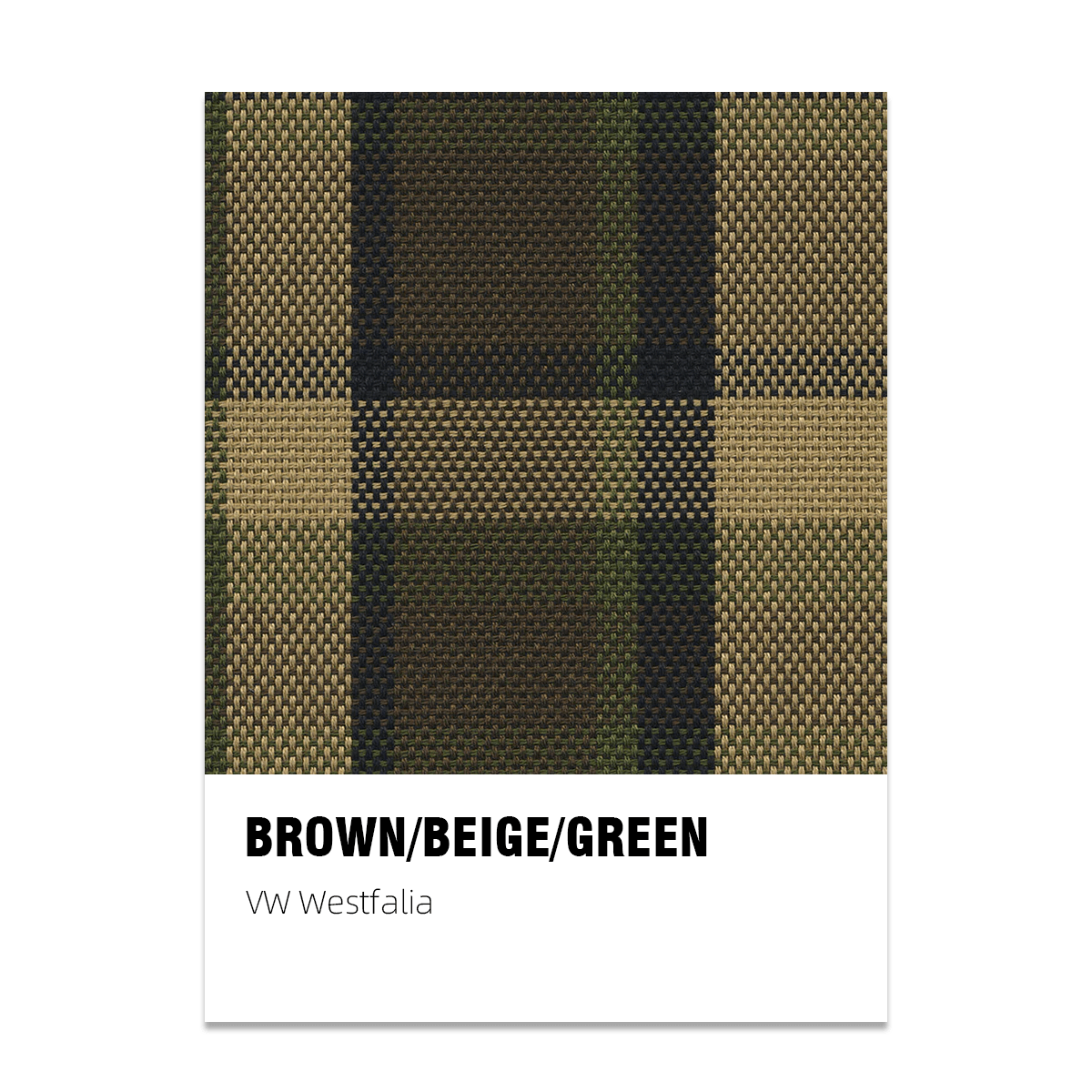 Westfalia Plaid Fabric - Brown