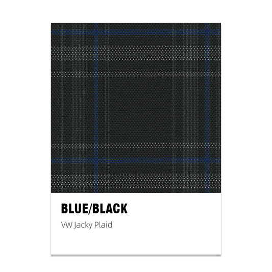 Jacky Plaid Fabric - Blue