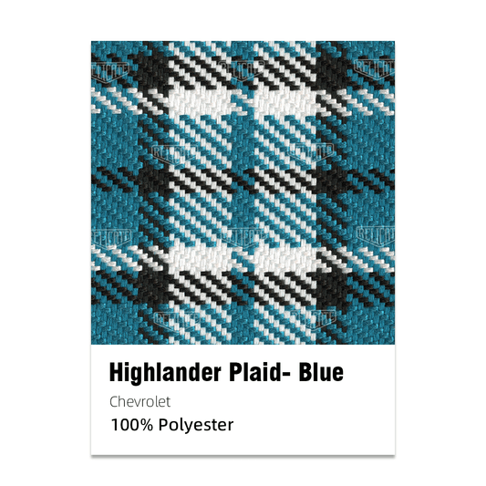 Chevrolet Highlander Plaid Seat Upholstery - Blue