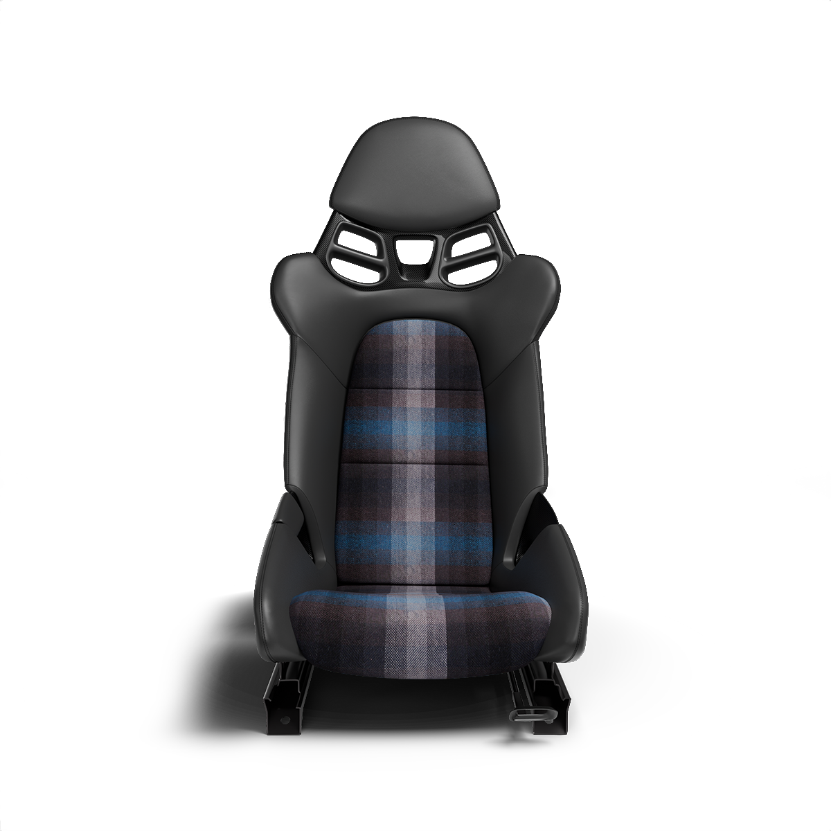 Porsche Studio Check Seat Fabric - Blue