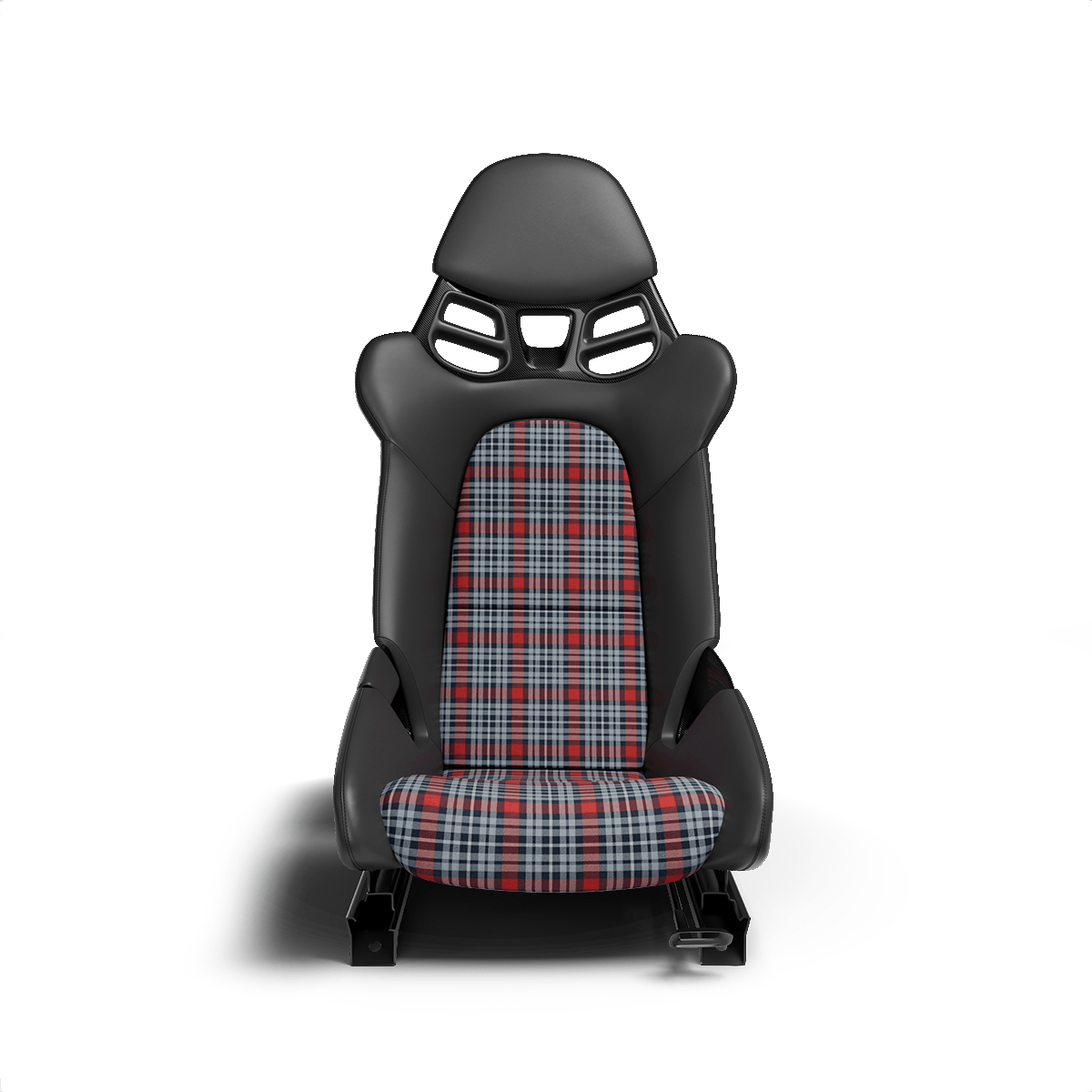 Spirit of Le Mans Plaid Fabric - Retro Racing - Blue / Red