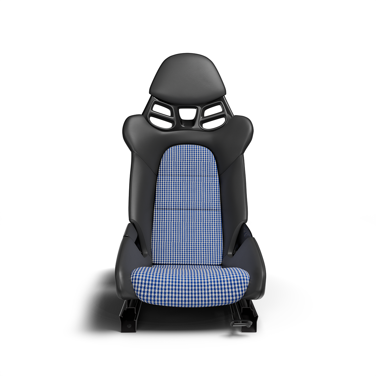 Porsche Pepita Houndstooth Seat Fabric - Blue/White