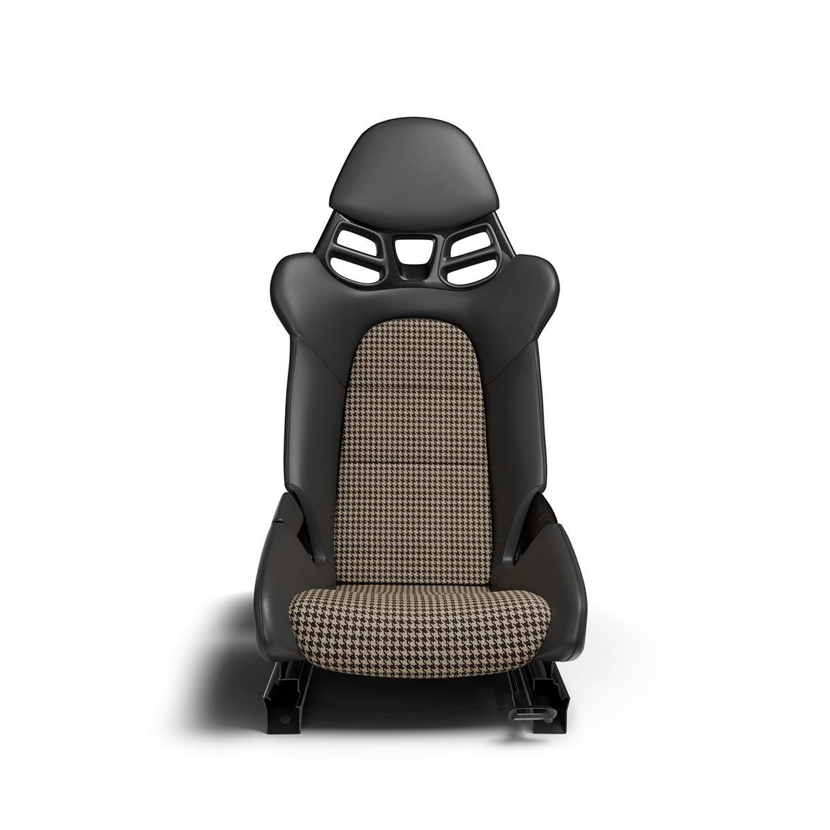 Moderna Pepita Seat Fabric - Mocha Latte