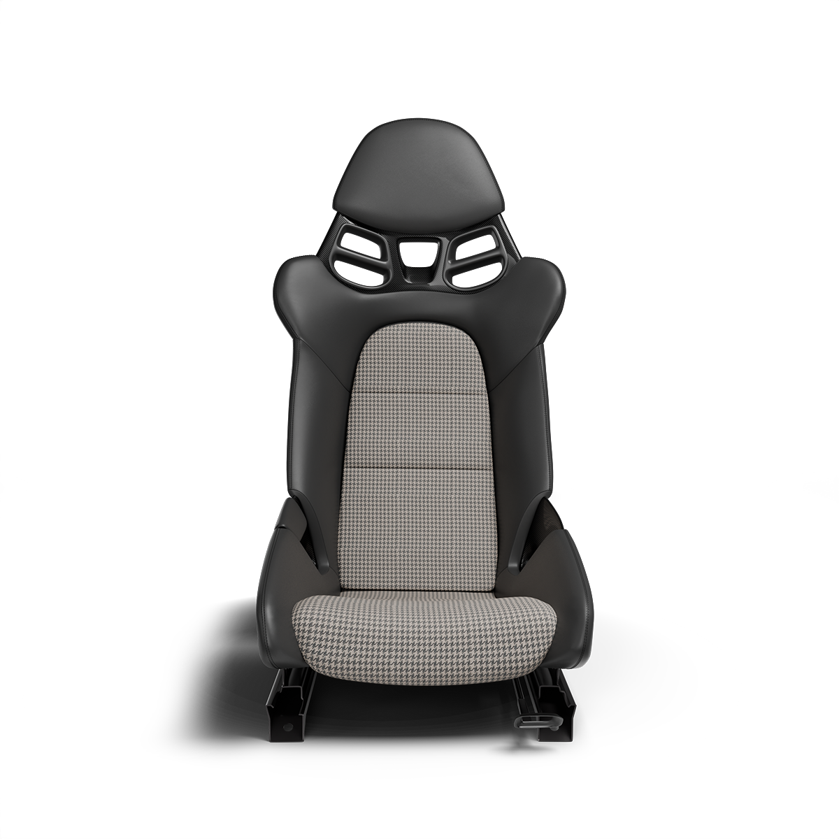 Houndstooth Seat Fabric - Graphite Sands