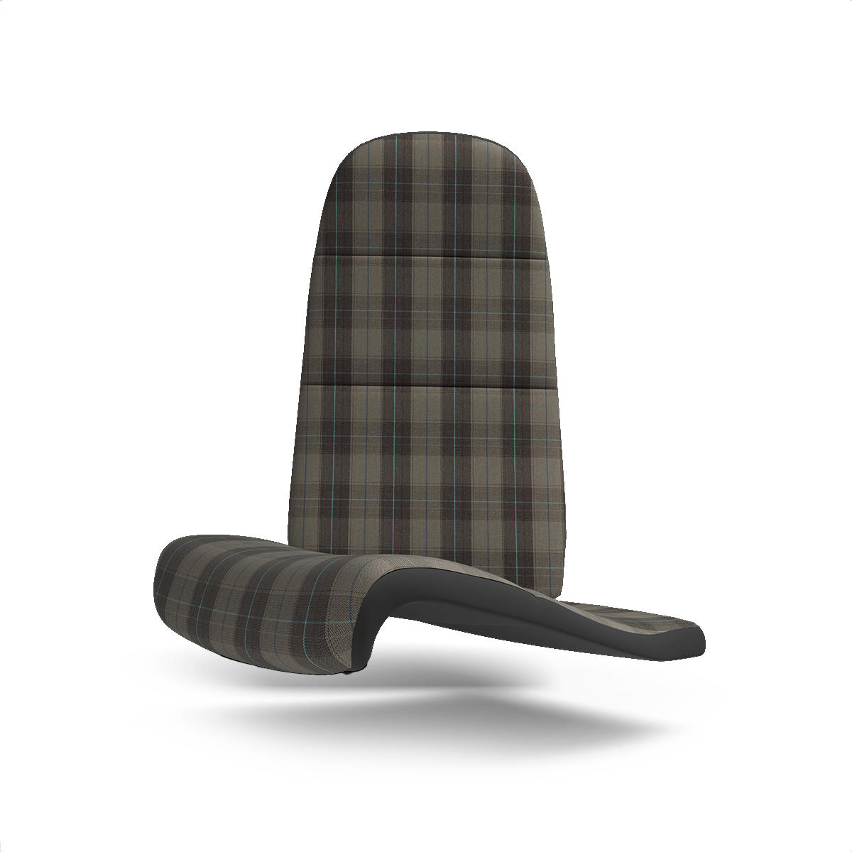 SPEC Series Plaid Fabric - Stone Grey / Aqua