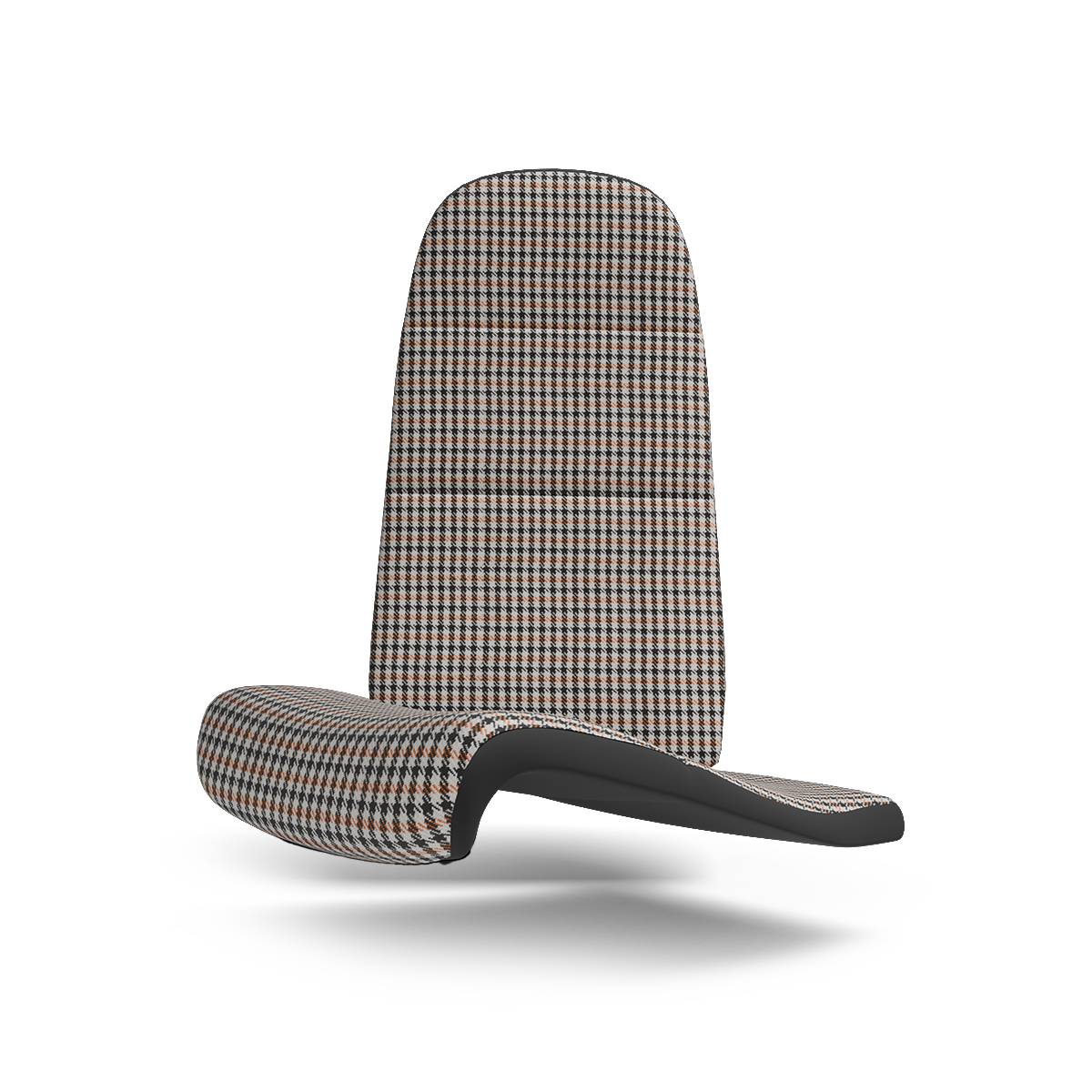 Porsche Pepita Houndstooth Seat Fabric - Orange/Black/White