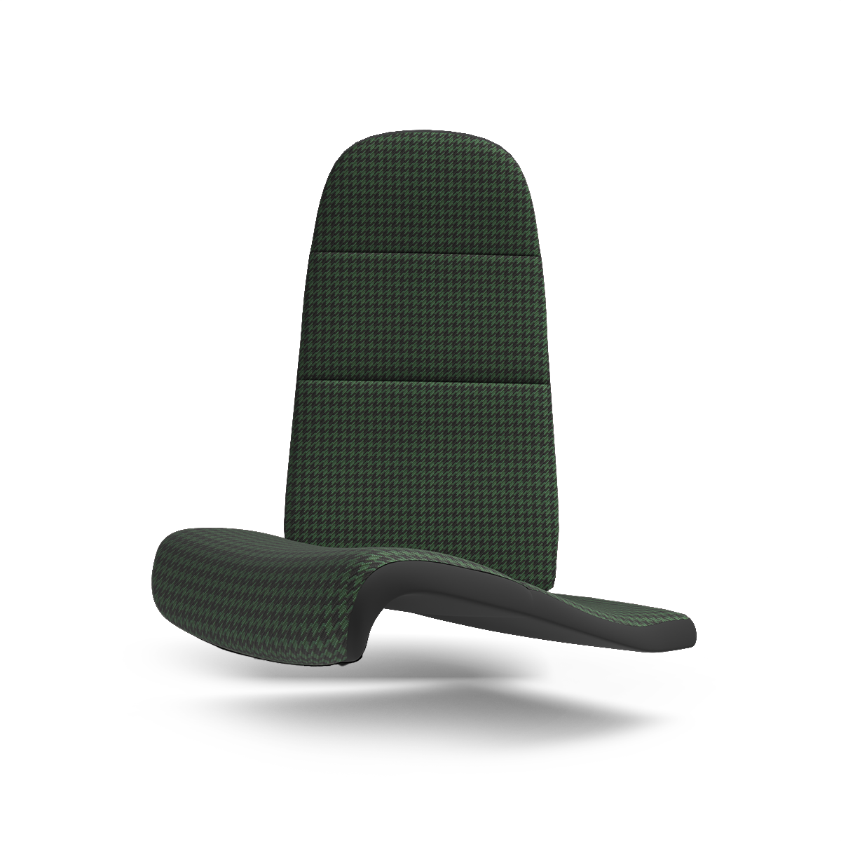 Houndstooth Seat Fabric - Rallye Green / Black