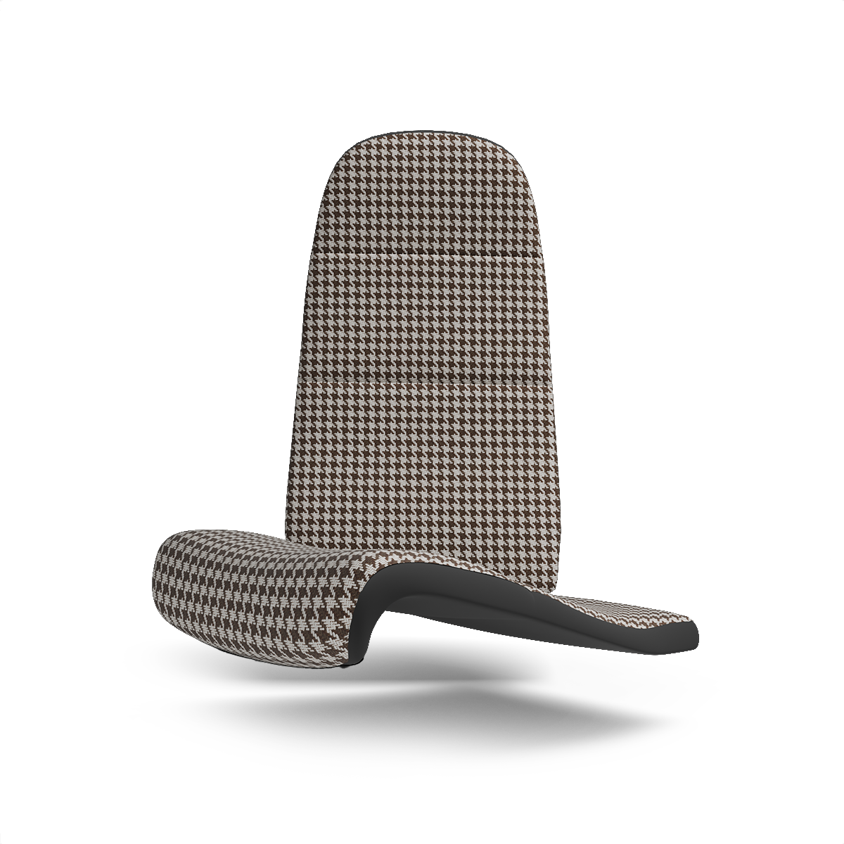 Moderna Pepita Seat Fabric - Brown / White