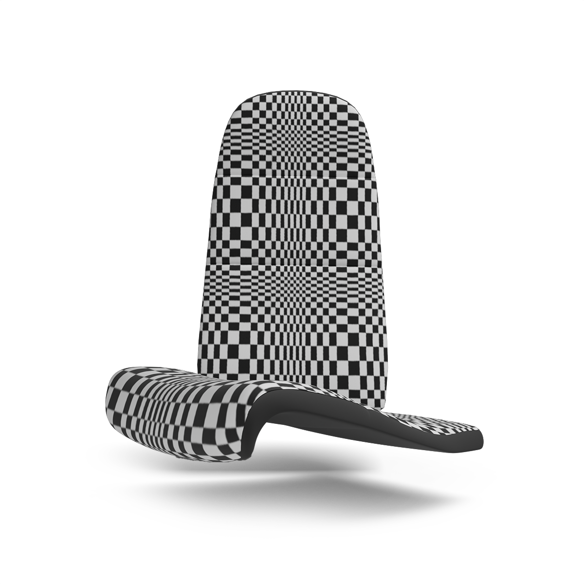 Porsche Pasha Checkerboard Seat Fabric - Black & White
