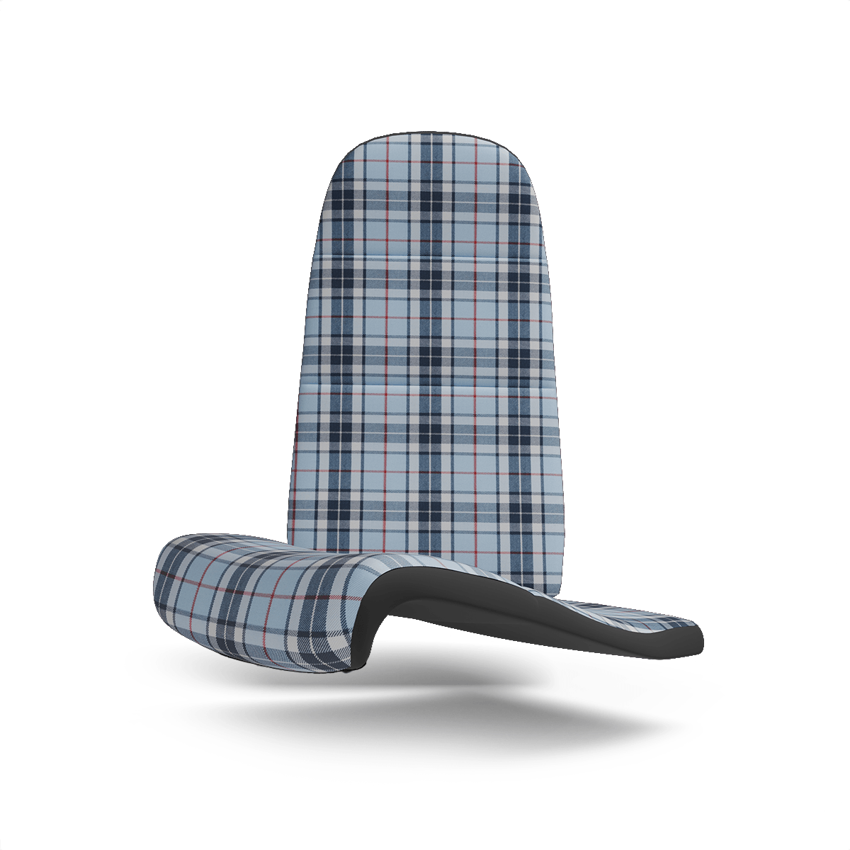 Porsche 911 RSR Tartan Plaid Seat Fabric - Gulf Blue