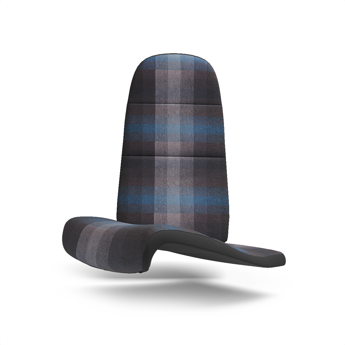 Porsche Studio Check Seat Fabric - Blue