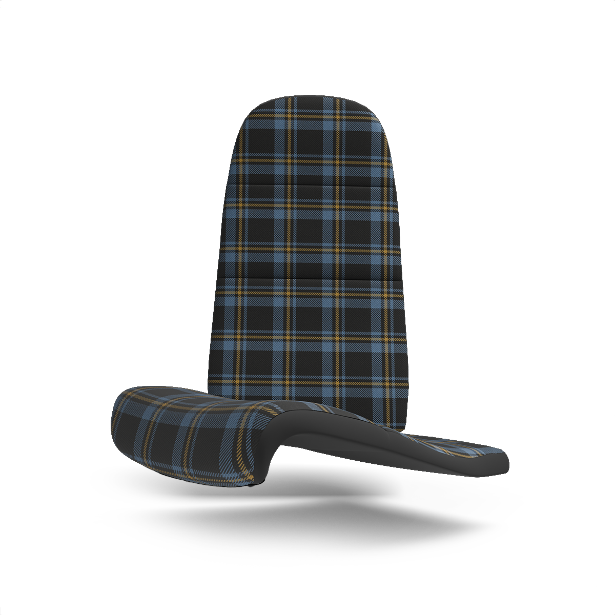 Porsche 914 Tartan Plaid Seat Fabric - Blue/Yellow/Black