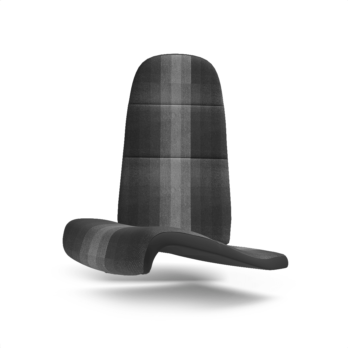 Porsche Studio Check Seat Fabric - Grey
