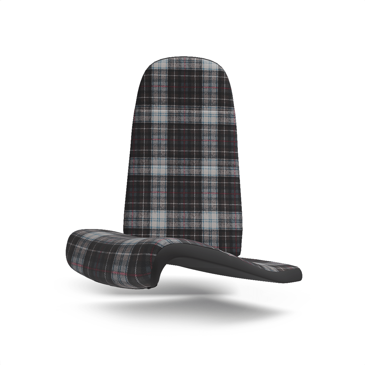 Porsche Schottenkaro Seat Fabric - Olive / White