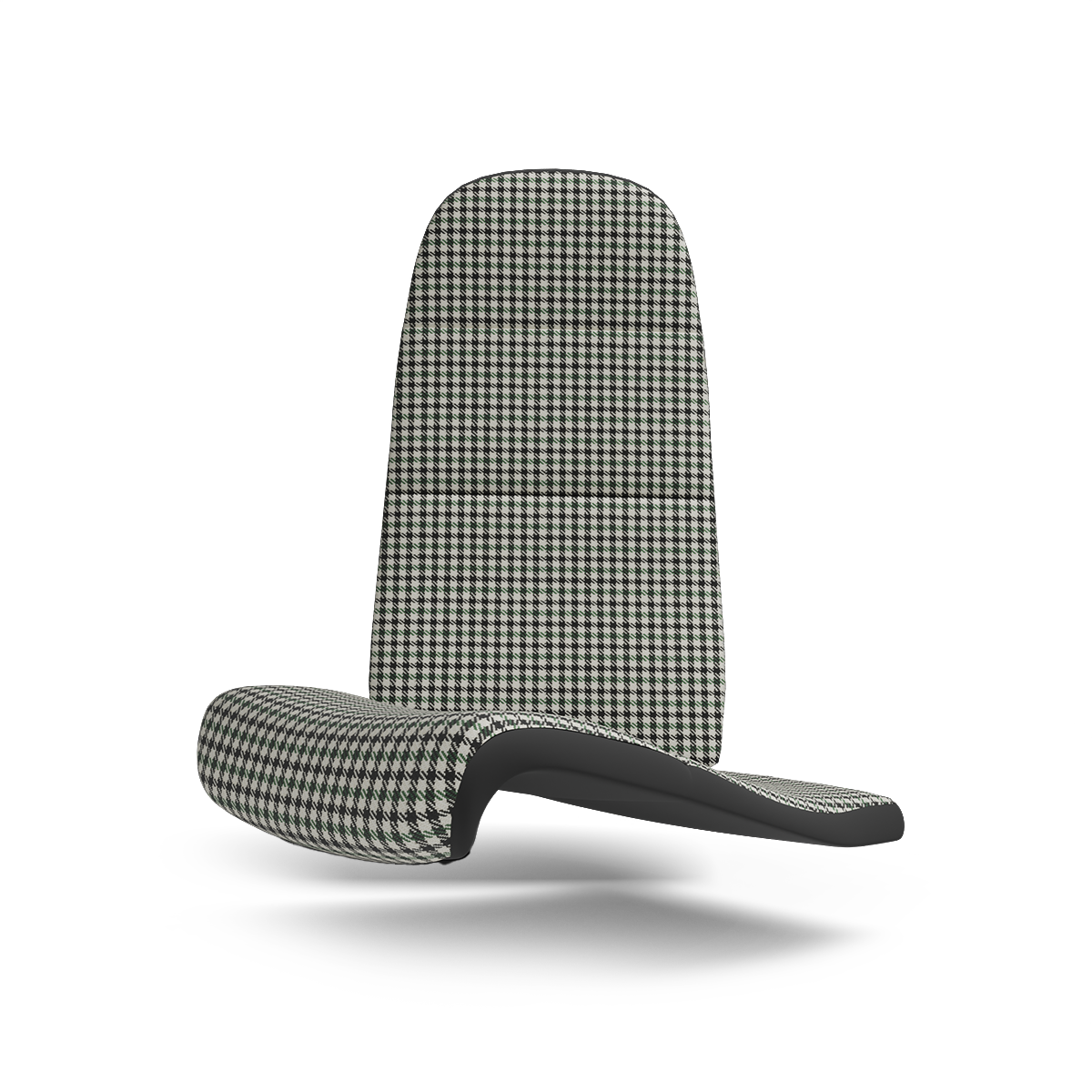 Porsche Pepita Houndstooth Seat Fabric - Green/Black/White