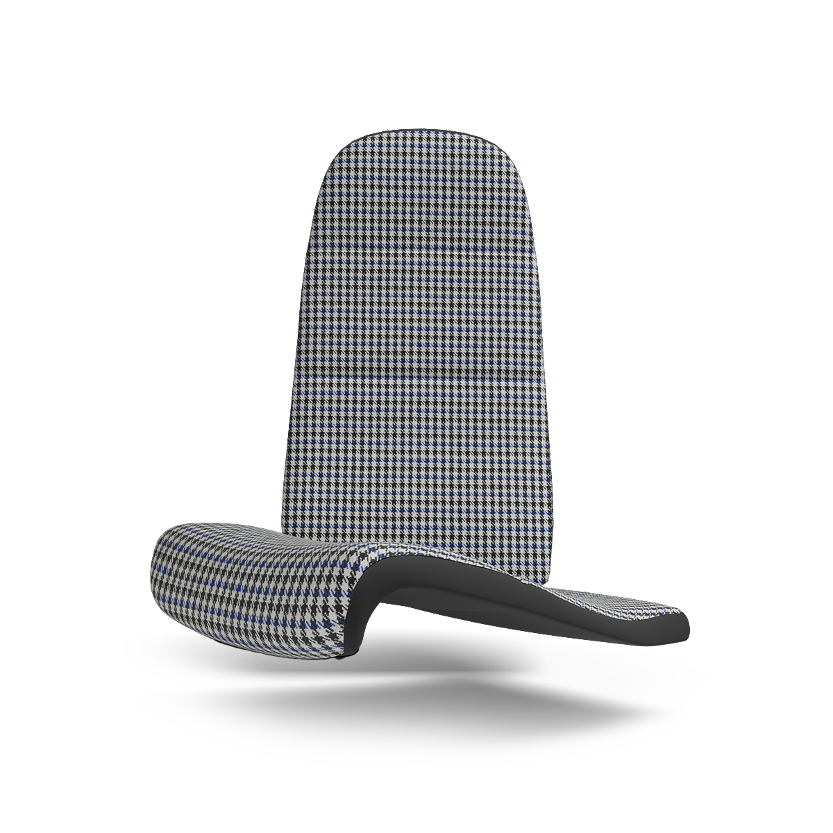 Porsche Pepita Houndstooth Seat Fabric - Blue/Black/White
