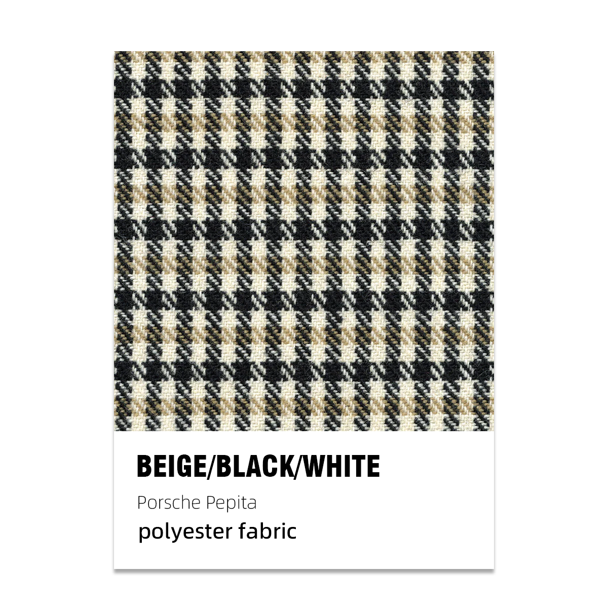 Porsche Pepita Houndstooth Seat Fabric - Red/White