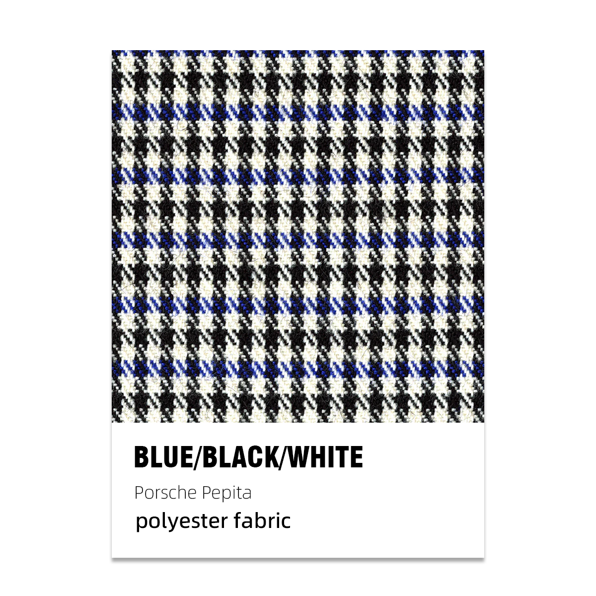 Porsche Pepita Houndstooth Seat Fabric - Orange/Black/White
