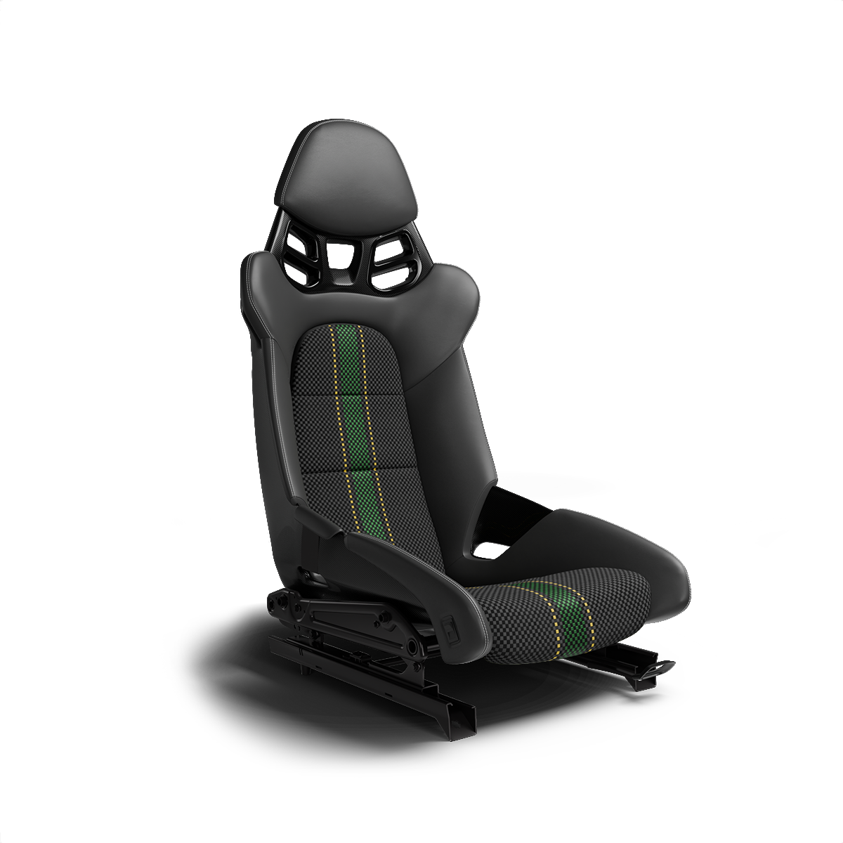 Carbon Fiber Bucket Seat Center Two Tone Weave