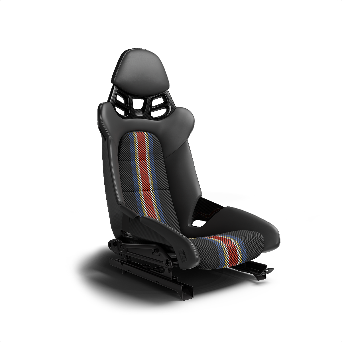 Carbon Fiber Bucket Seat Dakar Multi Color Weave