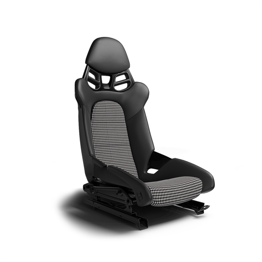 Carbon Fiber Bucket Seat Houndstooth (Pepita)