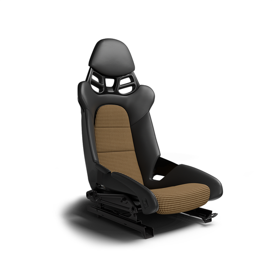 Carbon Fiber Bucket Seat Houndstooth (Pepita)