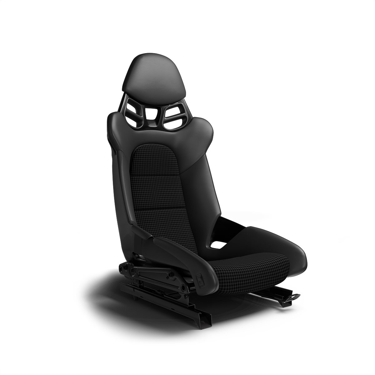 Carbon Fiber Bucket Seat Houndstooth (Pepita)
